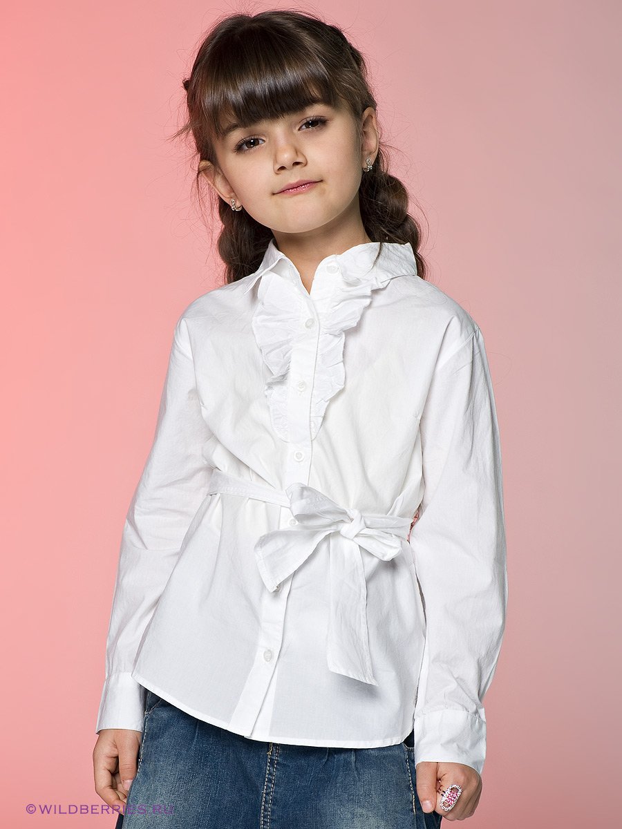 Long sleeve girl blouses/ Girls' school shirt/ Teenage uniform/ 4 sizes: M, L, XL, XXL for 5-14 years Girls