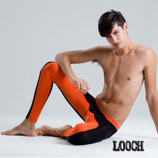 Looch male tight legging fashion male silky thin soft warm pants long johns