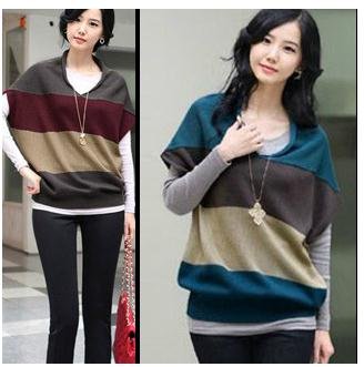 loose wool sweater, knitwear,weave sweater,pullover,batwing coat, women clothes, free shipping ,B250