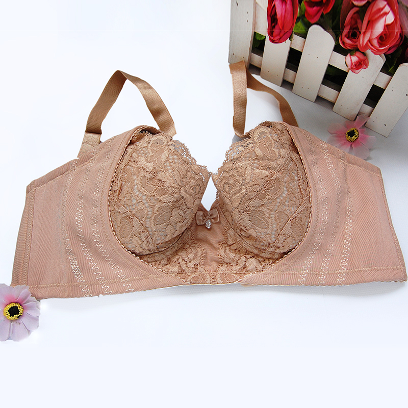 Lotus adjustable lace push up bra cup bamboo collect the furu embroidery underwear aa07