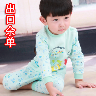 Lounge baby underwear set long johns set child 100% cotton underwear set