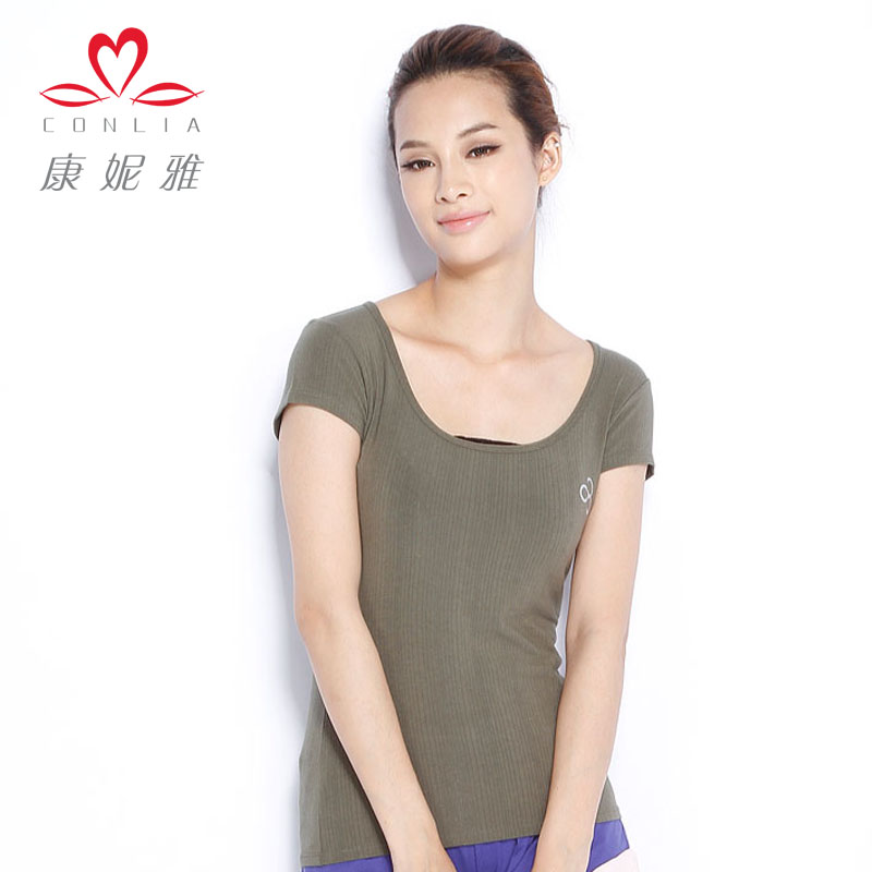 Lounge casual sleepwear summer female o-neck short sleeve shirt 110y2302 Free Shipping