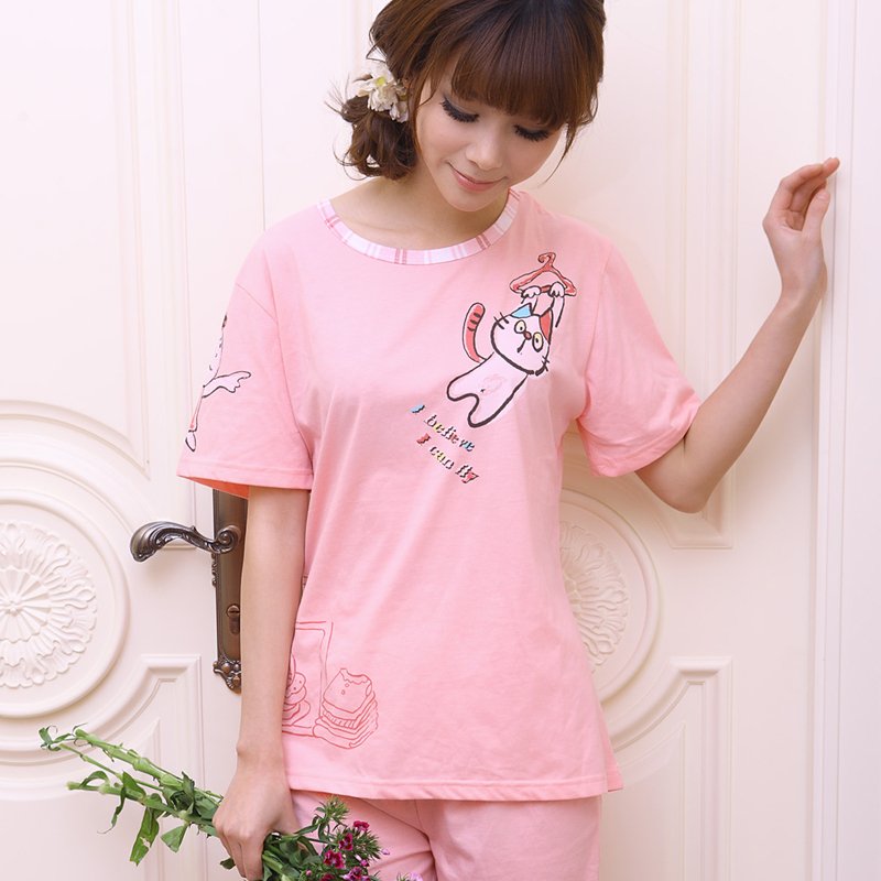 Lounge female sweet lounge spring cute sleepwear comfortable short-sleeve women's sleep set