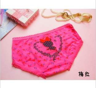 Love Elf Modal Cotton Cartoon Printed Women Briefs Wholesale Free Shipping #1303