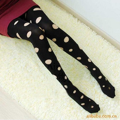 LOVE Fashion normic velvet hole stockings pantyhose fashion legging rompers female spring and autumn