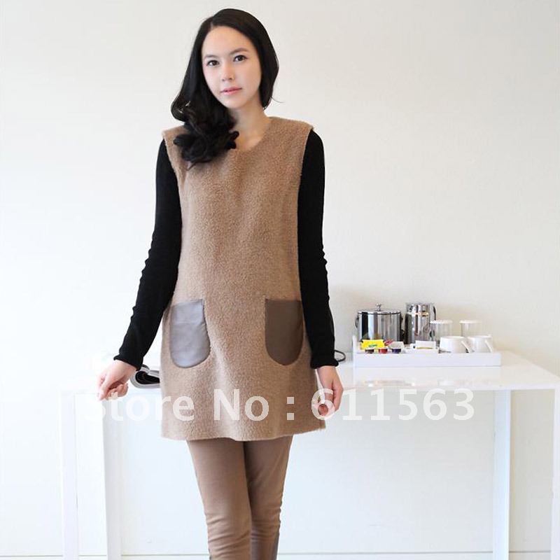 Love in 100% y33 maternity clothing vest /maternity tank dress autumn and winter fashion patchwork /maternity vest