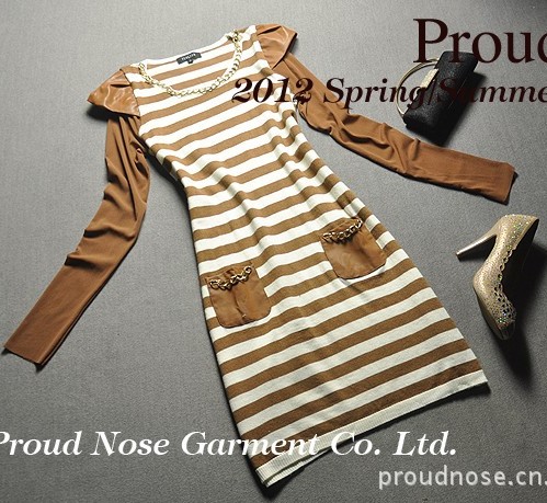 Love lulu's store 2012 fashion therewith cape leather cotton one-piece dress fashion dress for women
