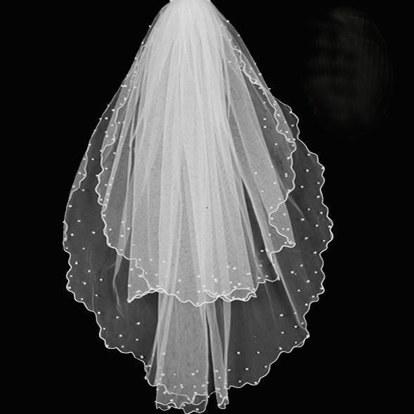 Love of the falagou bridal veil pearl white wedding dress veil bridal accessories