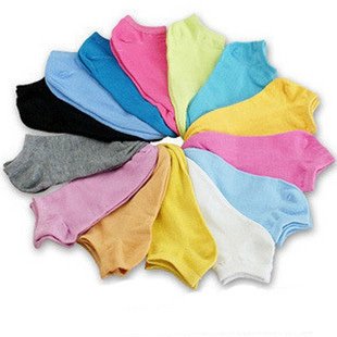Lovely candy color cotton female socks/sock slippers FREESHIPPING