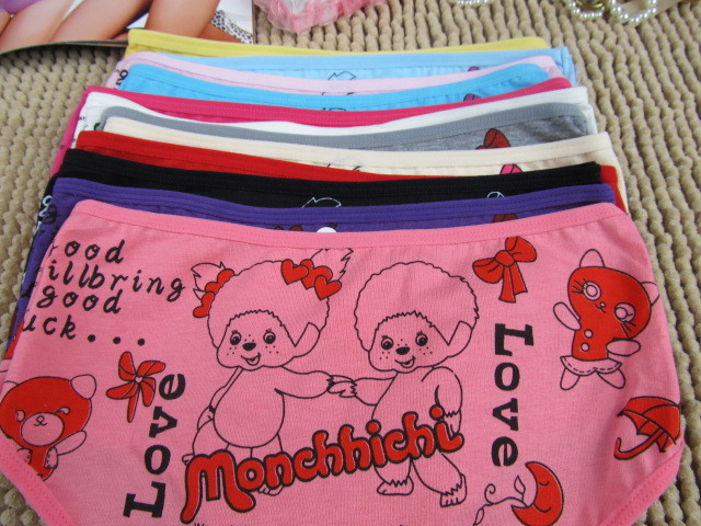 Lovely cartoon lovers underwear lovely ladies cotton/wholesale
