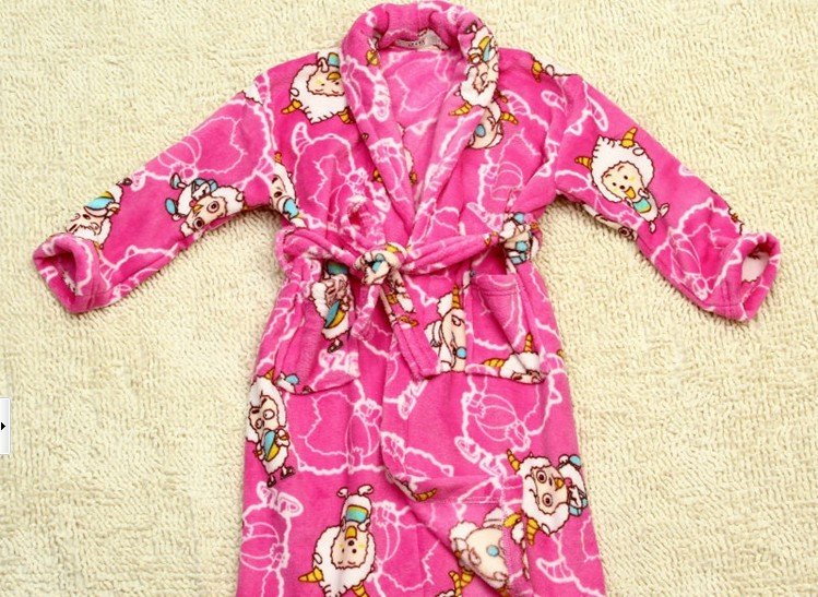 lovely dress cartoon robe for kids free shipping