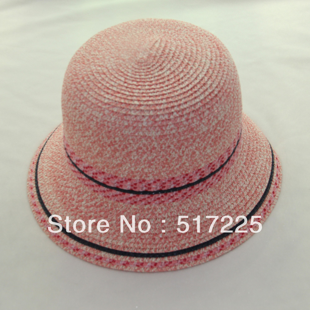 lovely peach straw hat