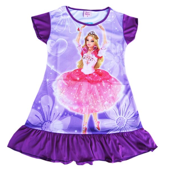 LOVELY PRINCESS lassock's nightwear, little girl nightgown /high quality TQ0004p 4 pieces/lot/color/red,pink