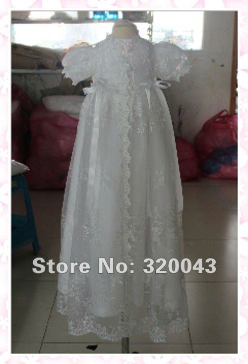 Lovely White color lp007 baptism dress