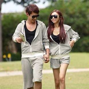 Lovers 2013 spring outerwear classic cardigan grey stripe long-sleeve outerwear g5002 free shipping