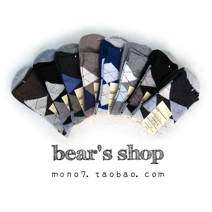 Lovers socks muji british style male Women socks 100% cotton fancy sock x13x25