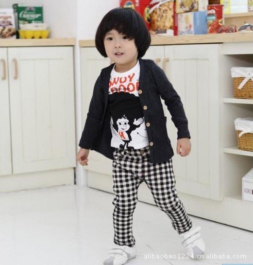 low price! children's Knit shirt 5pcs/lot boy&girl causual kid cotton material 8colors 5 full size Free shipping