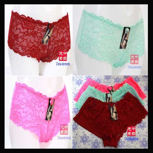 Low Price HOT Sales Free Shipping 12pcs/lot Transparent Qualitative Lace Lingerie/ Woman underwear