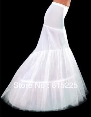 Low Price Wedding Accessories Bridal Decoration Mermaid Wedding Dress Petticoat Underskirt Two Hoops Crinoline In Stock Hottest