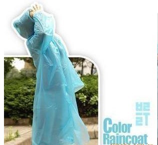 Low price wholesale hot sell Disposable PE Raincoat /Poncho/Rainwear 100pcs/Lot Free shipping