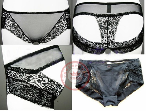 Low-waist sexy ultra-thin gauze butt-lifting women's body shaping pants abdomen drawing butt-lifting body shaping panties corset