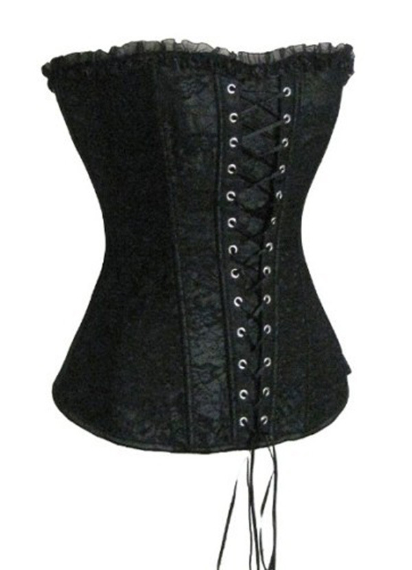 Lower price Women shaper  Sexy Lingerie  satin corset  black 3355