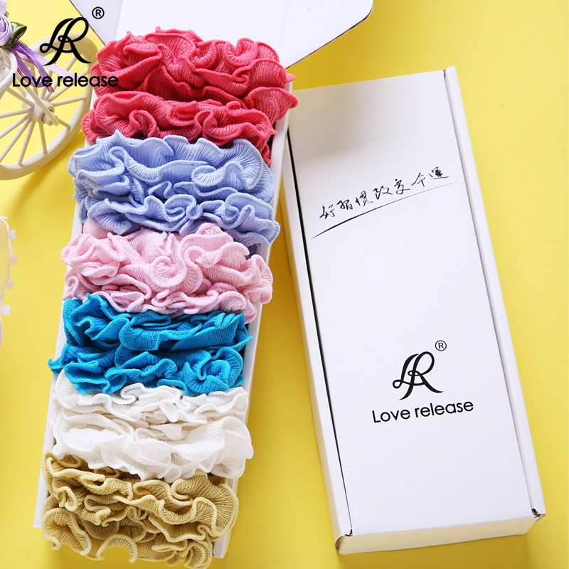 Lr lounged autumn new arrival 100% cotton socks solid color thin piles of socks gentlewomen breathable socks box 028