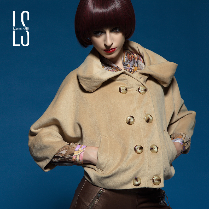 Ls 2013 winter camel batwing sleeve wool outerwear 703951 - 336