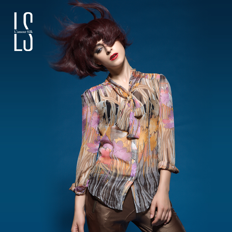 Ls alice sexy dream gracefulness perspectivity of silk shirt 986805 - 38