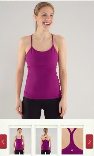 Lululemon Power Y Tank cheap lululemon clothing purple size:2,4,6,8,10,12