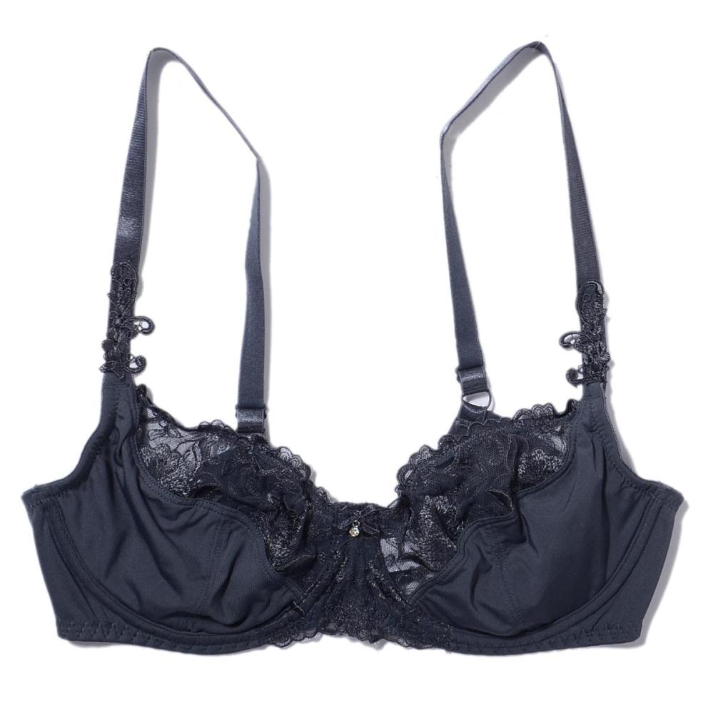 Luxurious exquisite embroidery big cup ultra-thin bra lingerie 80cde85cdef90cde