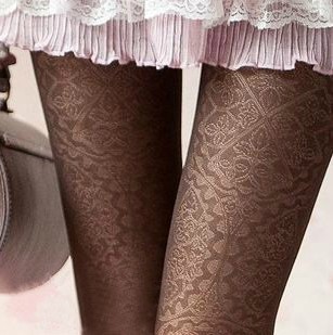 Luxurious paragraph aesthetic lace royal 40d pantyhose stockings