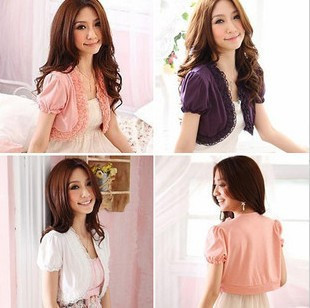 Lyf 2012 elegant all-match lace short cotton outerwear 817