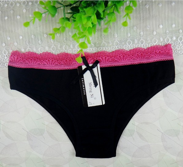 M L XL Free shipping Very beautiful lace Solid underwear panties briefs lingerie 10pcs/lot