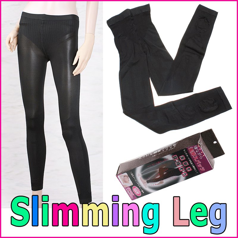 M Size Black  Nylon Spandex Sleeping Nighttime Slim Leg Body Shaper Wear Beauty Shaping Pants Slimming Leggings, Free Shipping