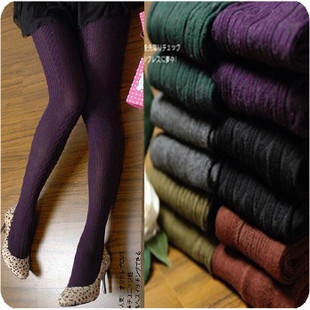 M005 thickening thread stovepipe 100% twist cotton pantyhose socks autumn and winter