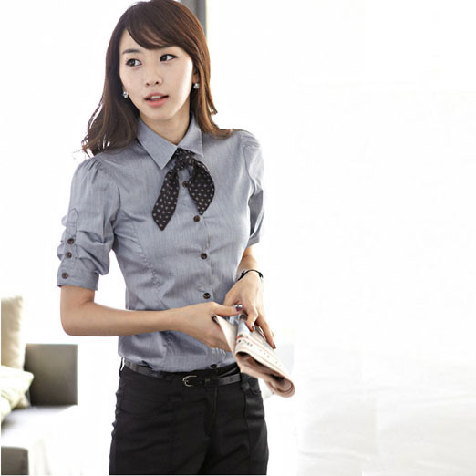 M17 women's 2012 summer work wear women's shirt OL outfit shirt half sleeve shirt