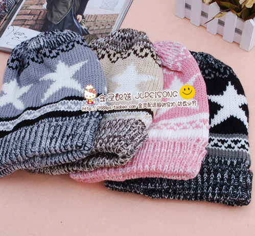 M80 2012 hat five-pointed star hat women's cap knitted hat knitted hat millinery