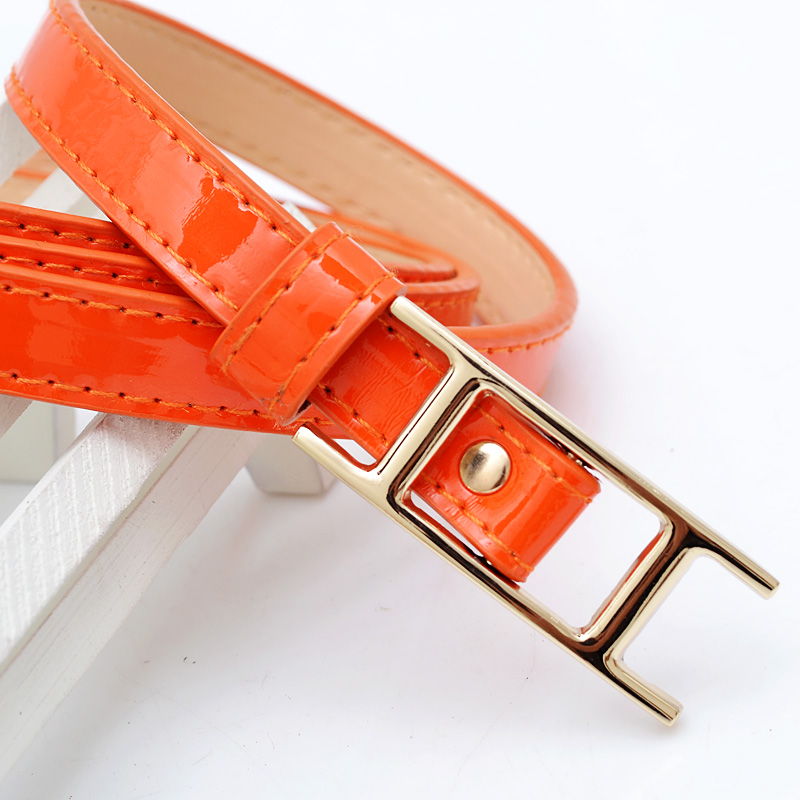 Magic cube belt female all-match strap waist decoration patent leather belt w6301