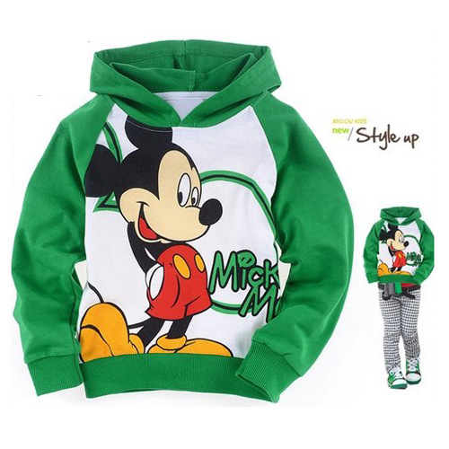 makedream 6pcs/lot 2013 fashion mickey mouse kids hoodies cartoon children clothing for girls boys jacket  free shipping