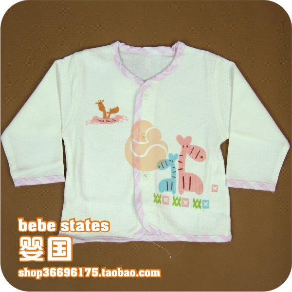 Male autumn newborn infant clothes baby cardigan underwear top