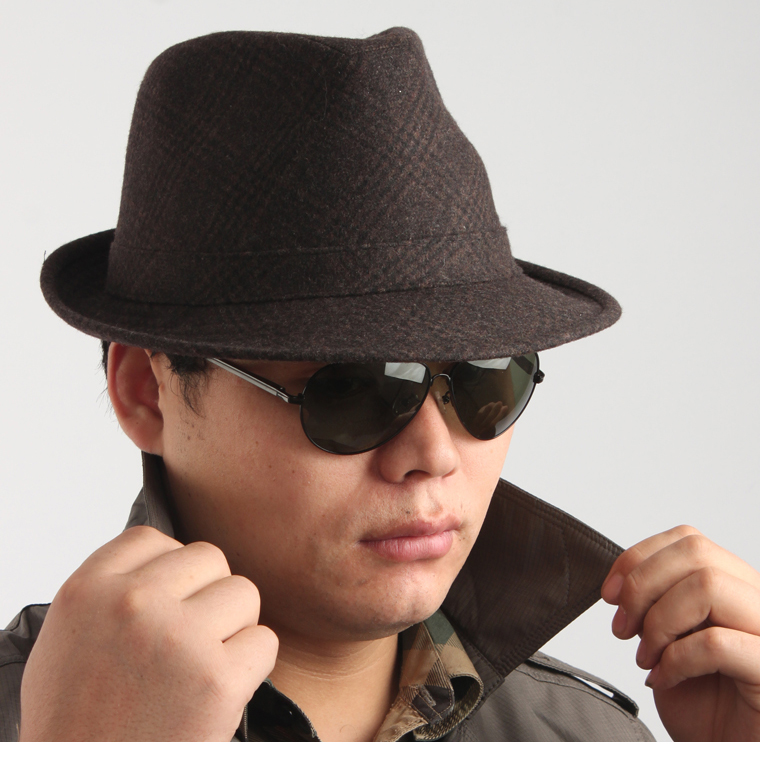 Male fedoras spring and autumn woolen women's fashionable casual elegant fashion hat