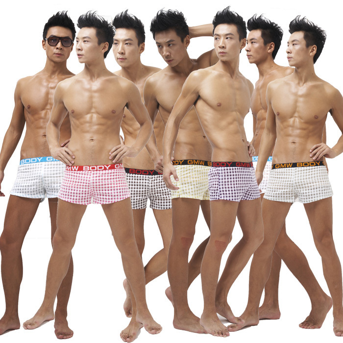 Male sexy low-waist trunk at home pants