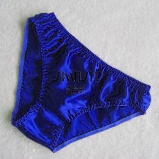 Male silk panties silk briefs solid color shorts classic