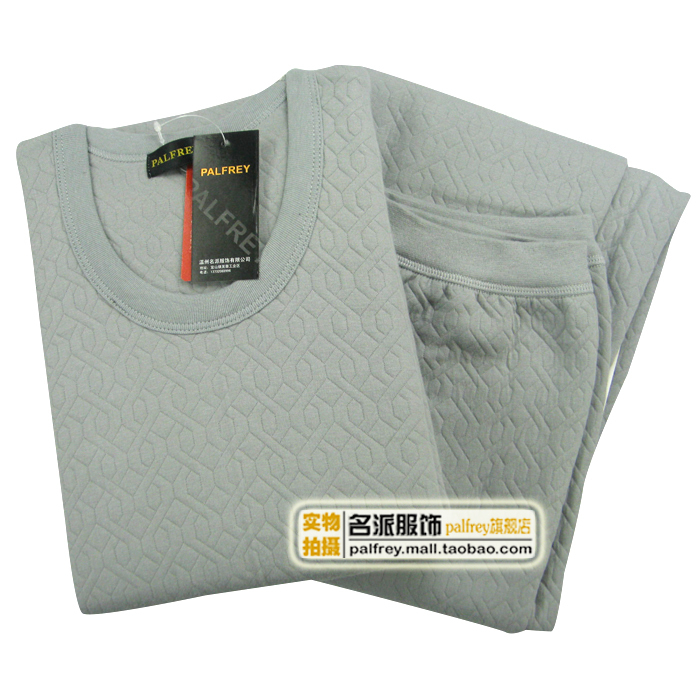 Male thermal underwear set long johns long johns set thick 100% cotton male underwear set