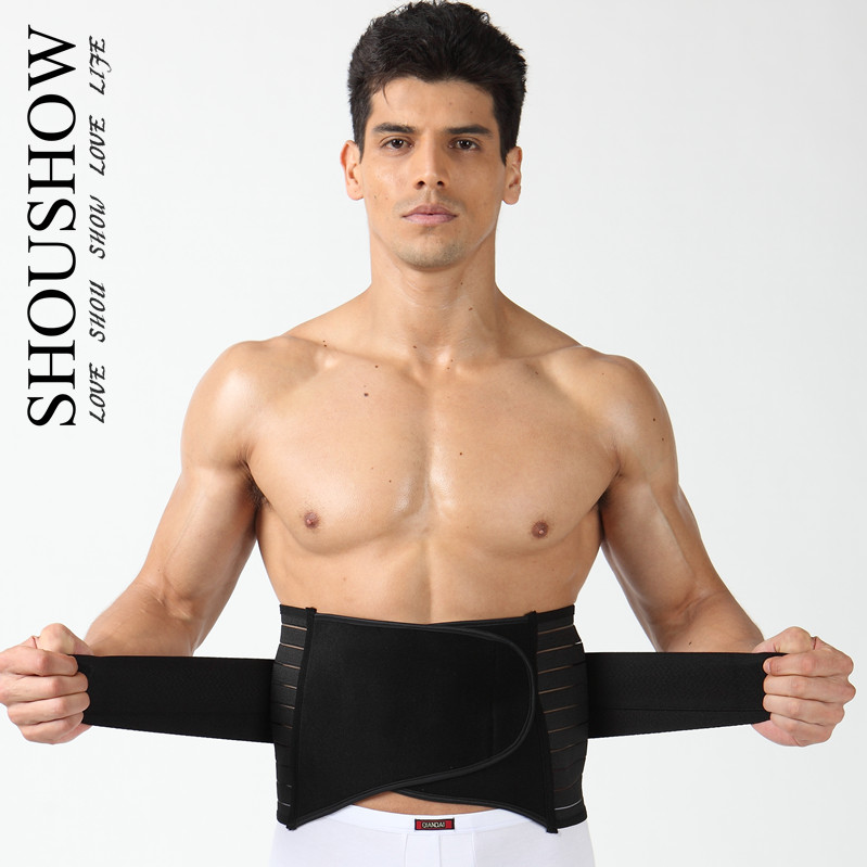 Male waist belt two-way adjust strengthen edition body shaping cummerbund