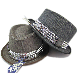 Male Women british style small fedoras performance cap bucket hats