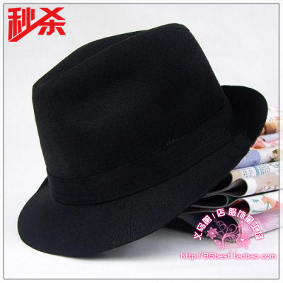Male women's fashion gentleman hat small fedoras summer jazz hat