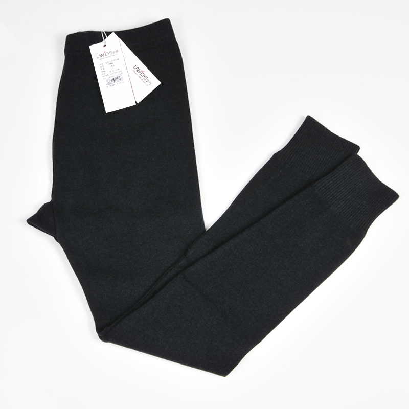 Male women's wool pants cashmere pants basic warm pants spring and autumn thick wool trousers