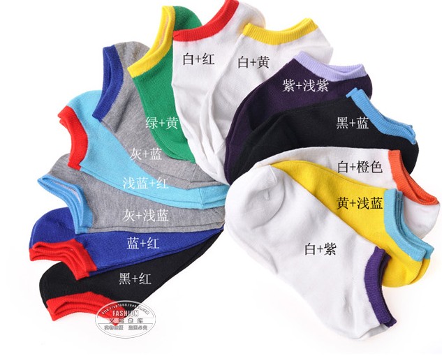 Male Women sweat absorbing sports invisible sock slippers spring and summer combed cotton socks lovers socks cj4596